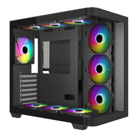 Mecer Graphite Curved Gaming ATX Case GA03A24