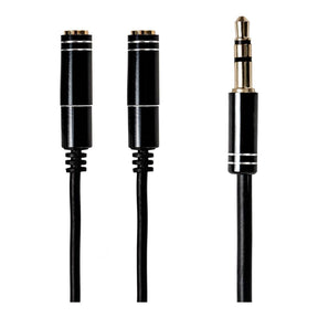 Gizzu 3-Pole Audio Splitter Cable - Black GAP35M2F
