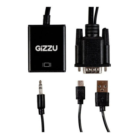Gizzu 1080P VGA to HDMI Adapter with Audio GAPVHA