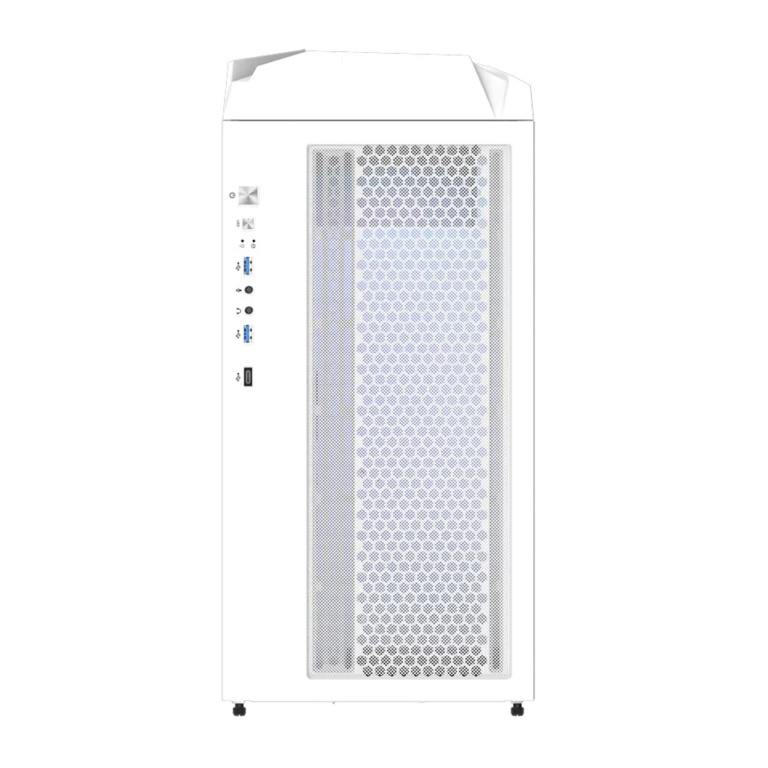 Gigabyte C301 Glass V2 Mid Tower Gaming PC Case White GB-C301GW V2