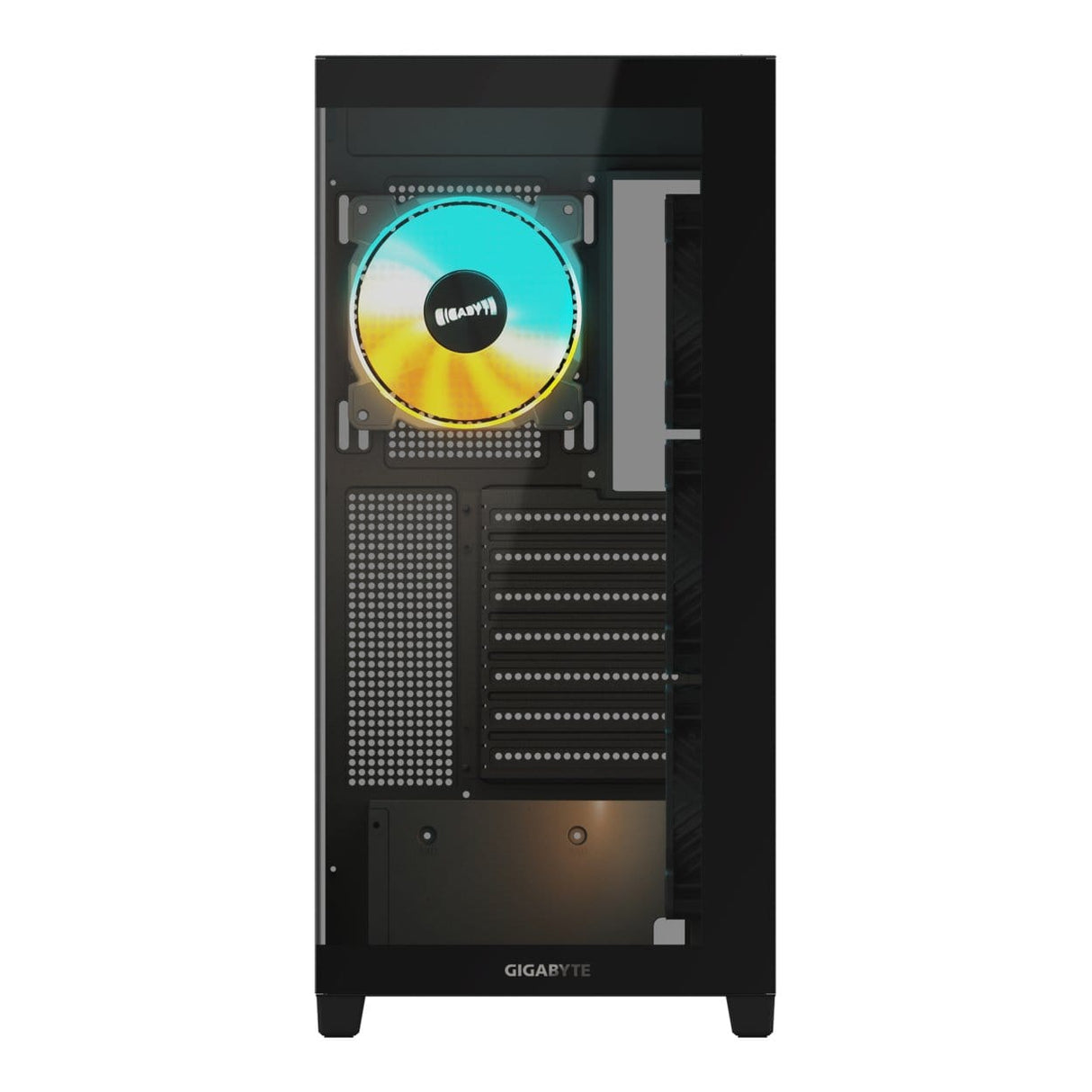 Gigabyte C500 Panoramic Stealth ATX Midi Tower PC Case Black GB-C500P ST