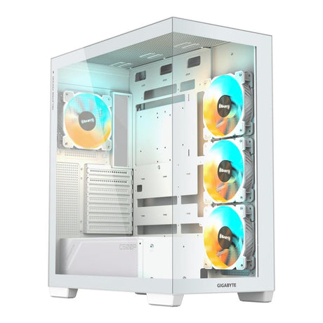 Gigabyte C500 Panoramic Stealth Ice Midi Tower PC Case White GB-C500PI ST