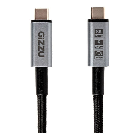 Gizzu 1m 240W 20Gbps Type-C Charging Cable GCPCC24020G-01