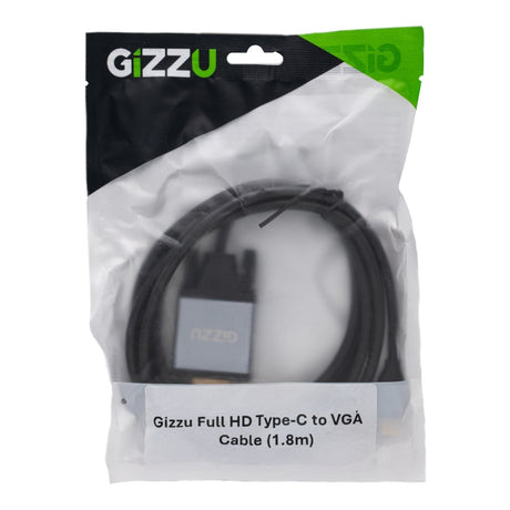 Gizzu GCPCV18 1.8m USB Type-C to VGA Cable
