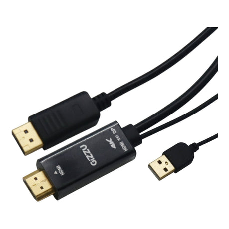 Gizzu 1.8m 4K HDMI to DP Cable Black GCPHDP18
