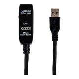 Gizzu USB 3.0 Male to Female Active Extension Cable 5m Black GCPU3UE5A