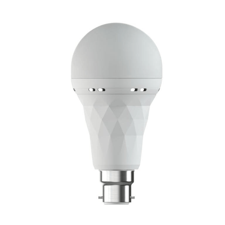 Gizzu Everglow Rechargeable Emergency 9W B22 Bayonet LED Bulb Warm White GEB9WB22