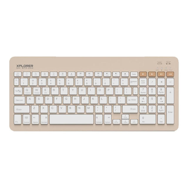 Alcatroz Xplorer Go! BTR-200 Bluetooth and Wireless Keyboard Sand GOBTR200SND