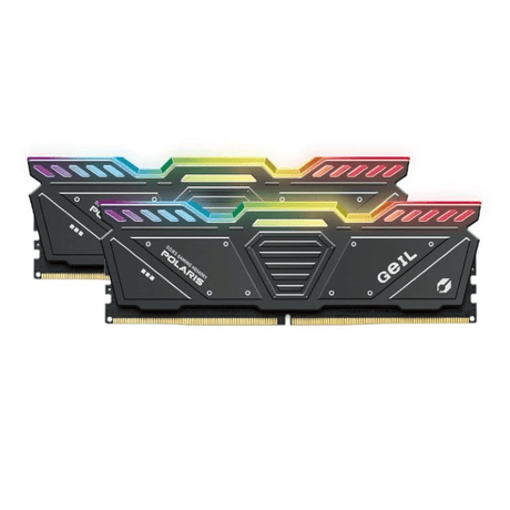 Geil Polaris RGB OC 32GB 6000MHz DDR5 DIMM 2 x 16GB Kit Gaming Memory Module Grey GOSG532GB6000C38ADC