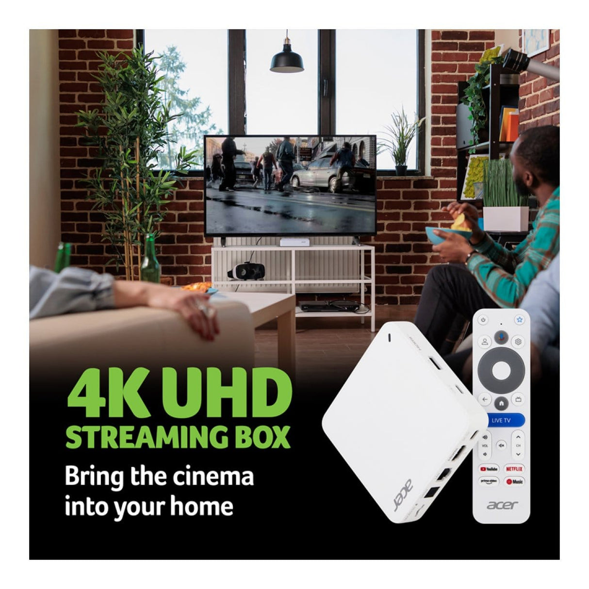 Acer ASB510 4K Google TV Streaming Box GP.OTH11.08V