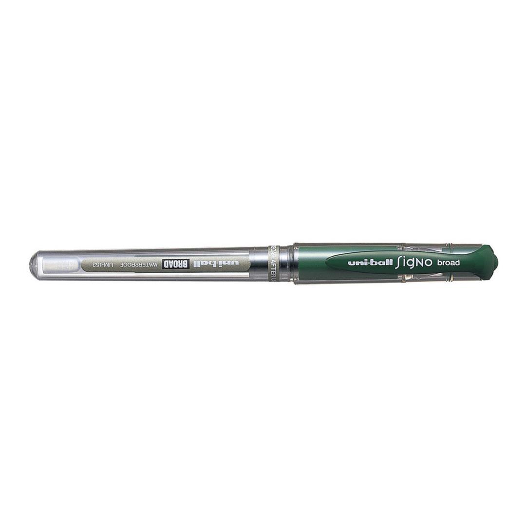 Uni-Ball UM-153 Signo Broad 1.0mm Pen - Green 12-pack GR-UM153-GRN