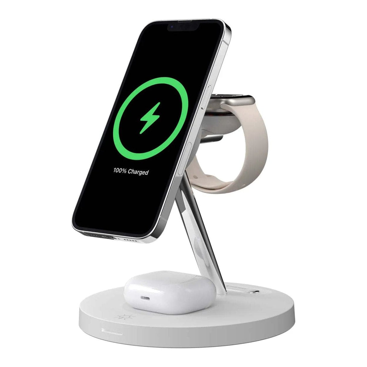 SwitchEasy MagPower 4-in-1 Magnetic Wireless Charging Stand White GS-103-235-290-12