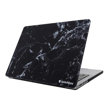 SwitchEasy Artist Marble 13-inch Hardshell Protective Notebook Case for MacBook Pro - Marble Black