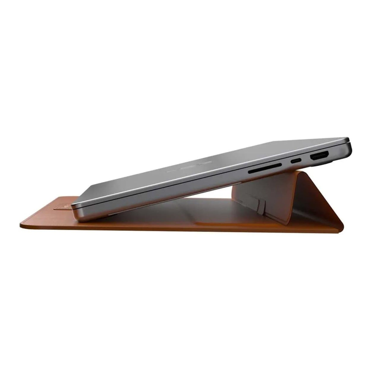 SwitchEasy EasyStand 14-inch Leather Notebook Sleeve Stand - Saddle Brown GS-105-232-201-146