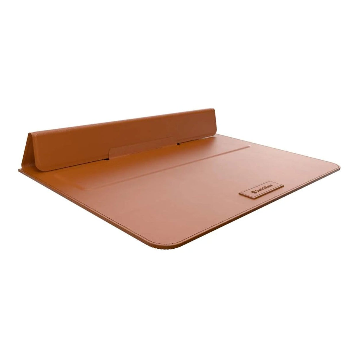 SwitchEasy EasyStand 14-inch Leather Notebook Sleeve Stand - Saddle Brown GS-105-232-201-146