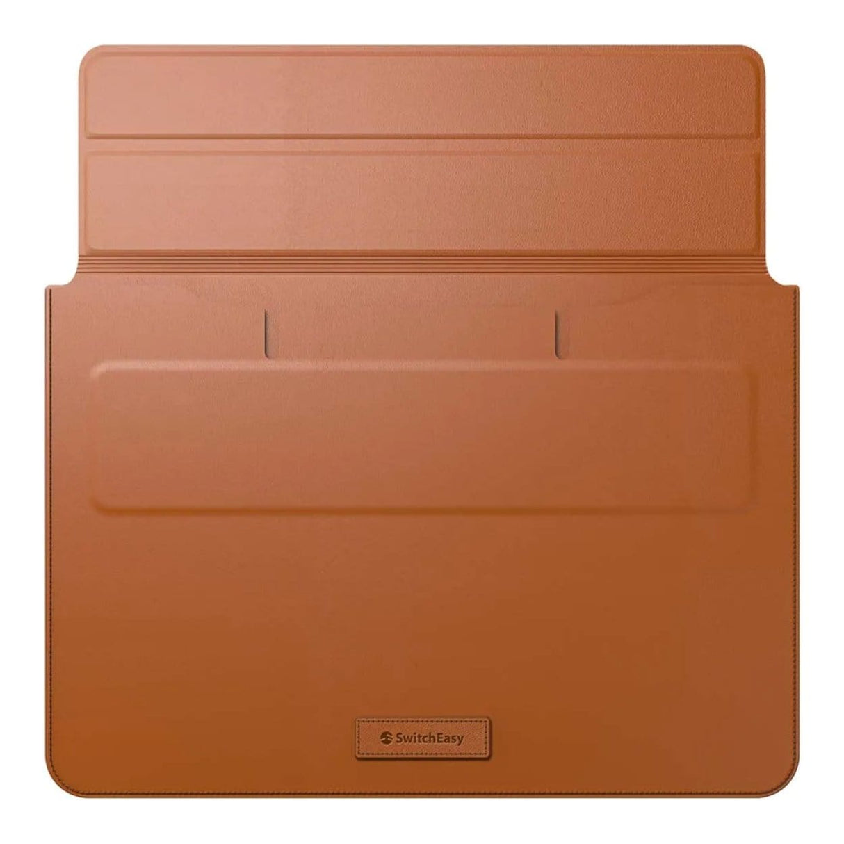 SwitchEasy EasyStand 14-inch Leather Notebook Sleeve Stand - Saddle Brown GS-105-232-201-146