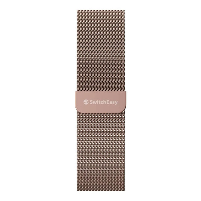 SwitchEasy 44mm Mesh Stainless Steel Apple Watch Loop Rose Gold GS-107-214-266-60