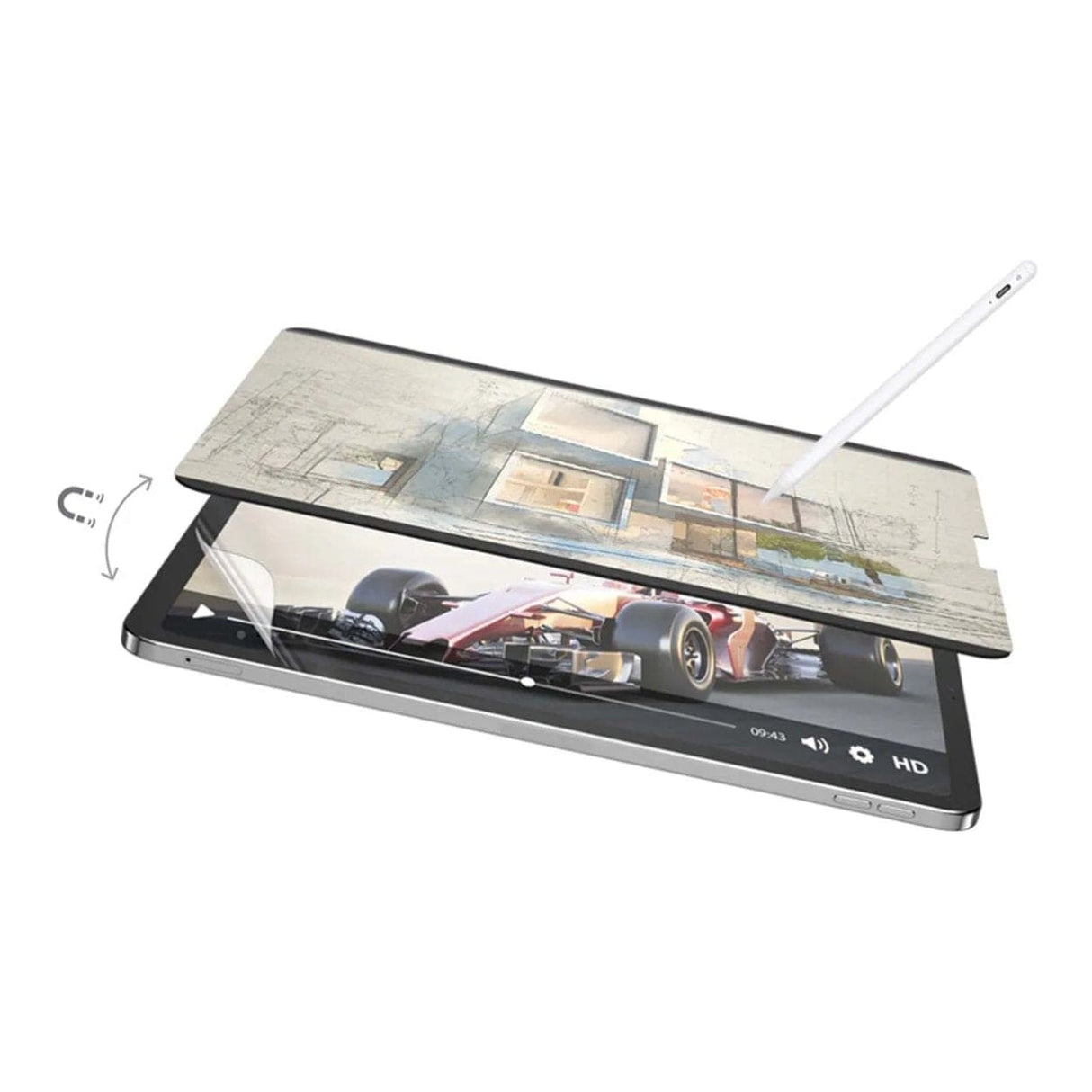 SwitchEasy SwitchPaper 2-in-1 Magnetic Paper-Feel Screen Protector GS-109-180-263-65