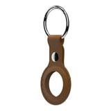 SwitchEasy Wrap Leather Keyring for AirTag Saddle Brown GS-117-187-117-146