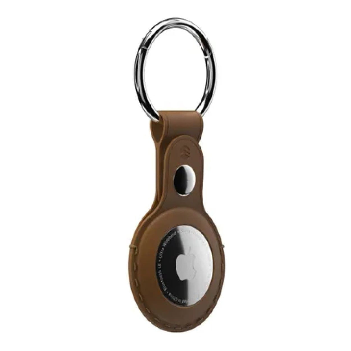 SwitchEasy Wrap Leather Keyring for AirTag Saddle Brown GS-117-187-117-146