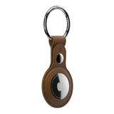 SwitchEasy Wrap Leather Keyring for AirTag Saddle Brown GS-117-187-117-146