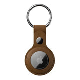 SwitchEasy Wrap Leather Keyring for AirTag Saddle Brown GS-117-187-117-146