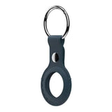 SwitchEasy Wrap Leather Keyring for AirTag Midnight Blue GS-117-187-117-63