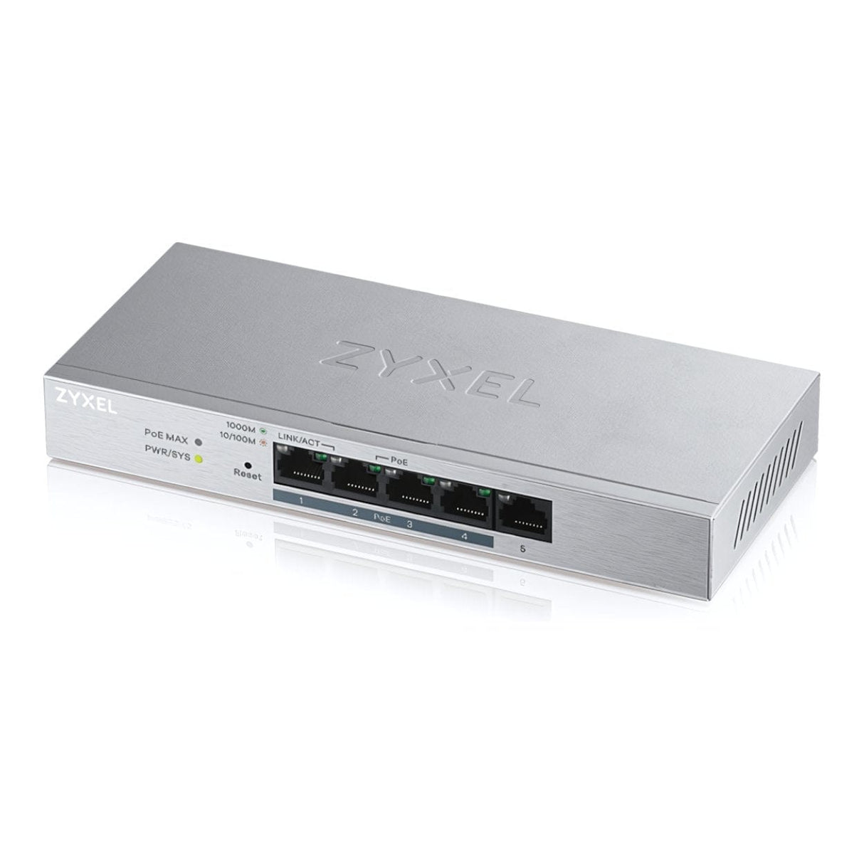 Zyxel GS1200-5HP 5-port Gigabit PoE+ Webmanaged Switch GS1200-5HPV2-EU0101F