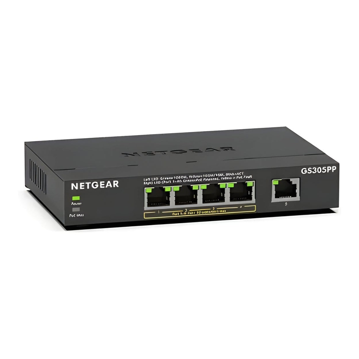 Netgear GS305PP Unmanaged Switch Gigabit Ethernet PoE Black GS305PP-300EUS