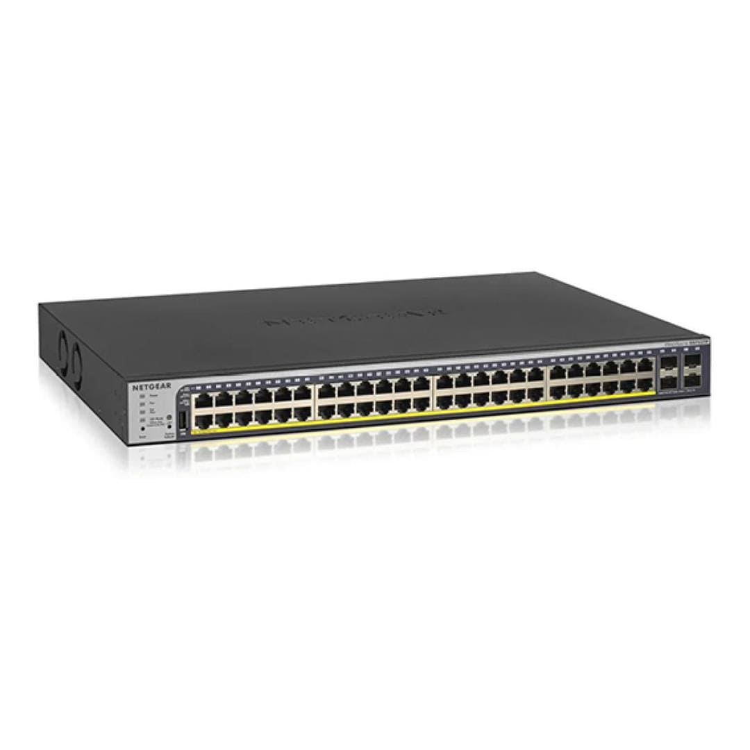 ルーターc841m×1netgear gs716tCISCO L2.L3スイッチ Netgear GS752TP-300EUS 1U PoE L2/L3/L4 Gigabit Ethernet Managed