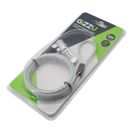 Gizzu Secure Wedge Code Cable Lock 1.8m GSCWC