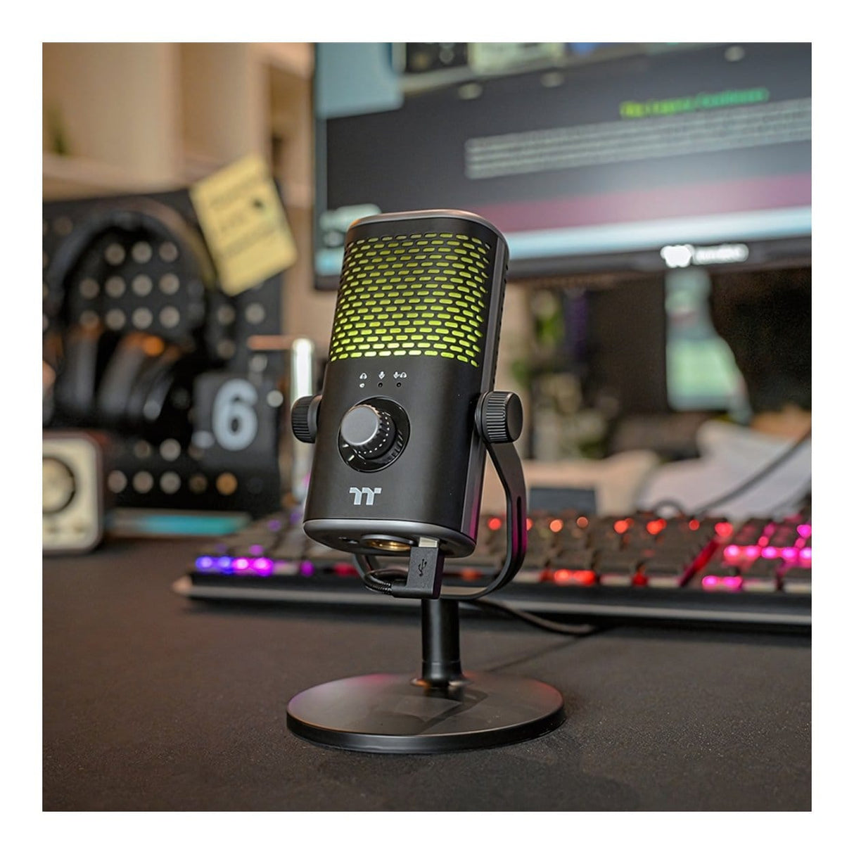 Thermaltake GS50 RGB USB Pro-Grade Condenser Streaming Microphone GSG-GSF-MCMTBK-01