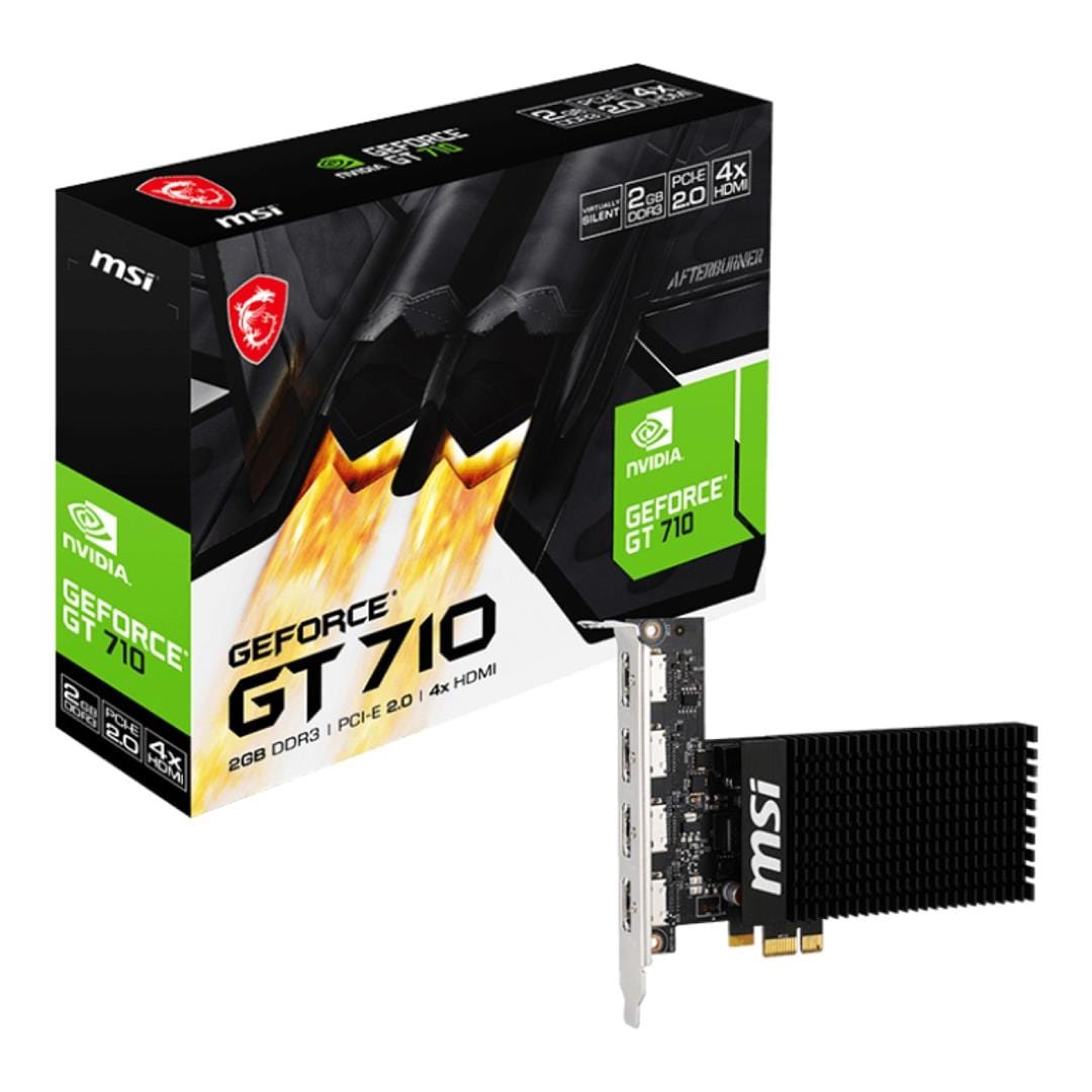MSI GT 710 2GD3H 4HDMI 2GB GDDR3 Graphics Card – FirstShop