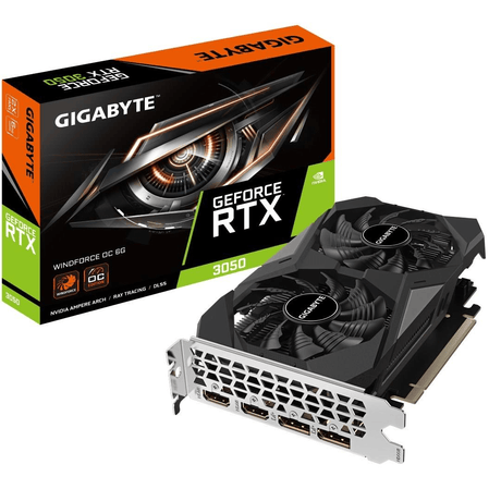 Gigabyte Nvidia GeForce RTX 3050 Windforce OC 6G 6GB GDDR6 Graphics Card GV-N3050WF2OC-6GD