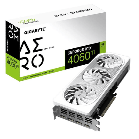 Gigabyte AERO GeForce RTX 4060 Ti OC 16GB GDDR6 Graphics Card GV-N406TAERO OC-16GD