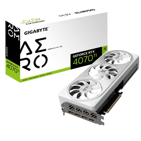 Gigabyte Nvidia GeForce RTX 4070 Ti Aero OC V2 12G 12GB GDDR6X Graphics Card GV-N407TAERO OCV2-12GD