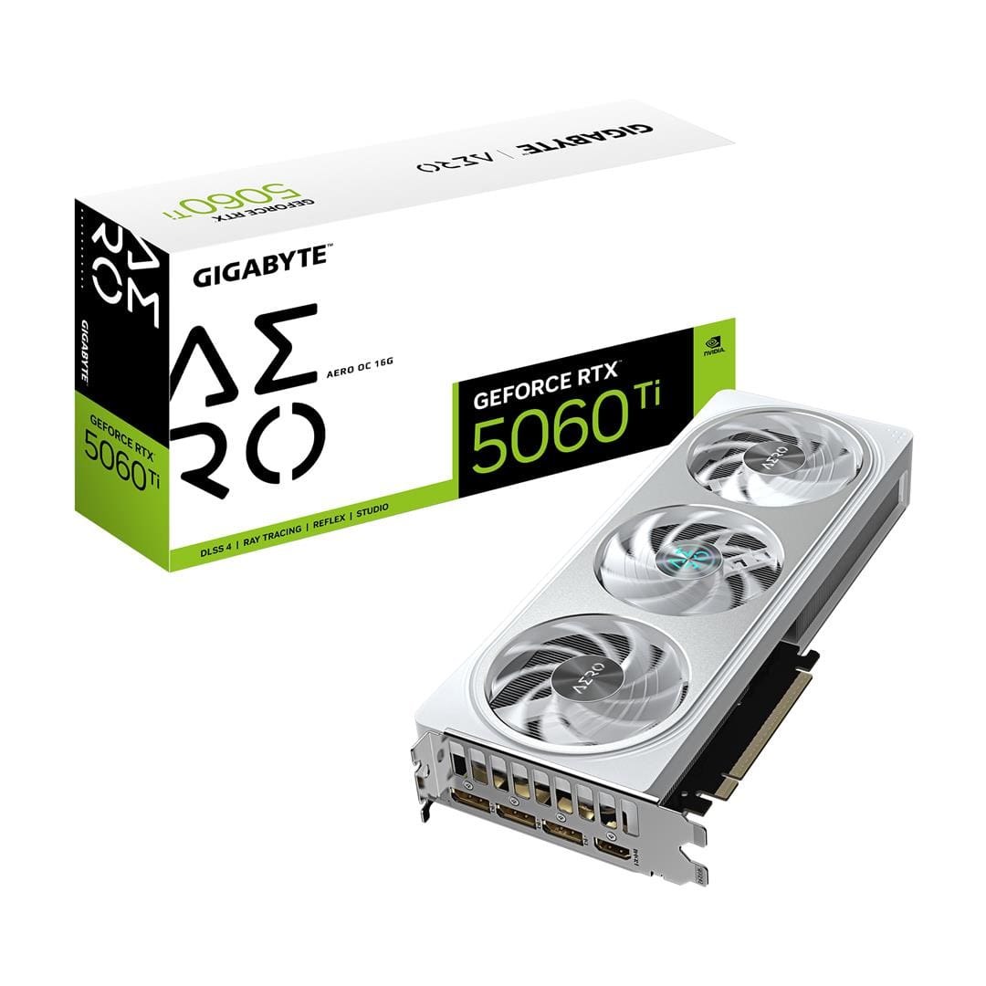 Gigabyte GeForce RTX 5060 Ti AERO OC 16G 16GB GDDR7 Graphics Card GV-N506TAERO OC-16GD