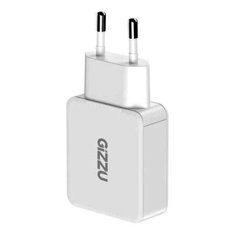 Gizzu 45W 2-port GaN Wall Charger White GWCCU45W