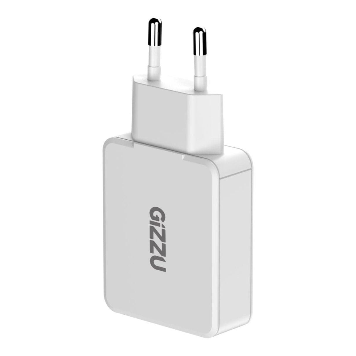 Gizzu 65W 2-port GaN Wall Charger White GWCCU65W