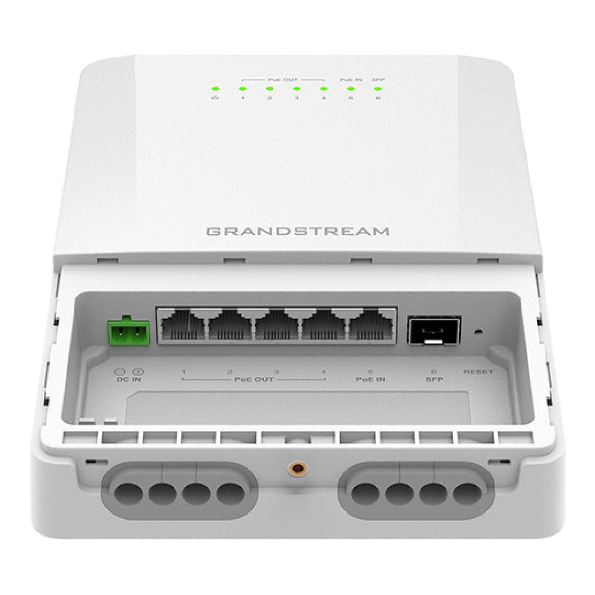 Grandstream Networks GWN7710R 6-Port PoE L2 Gigabit Ethernet Managed Switch White