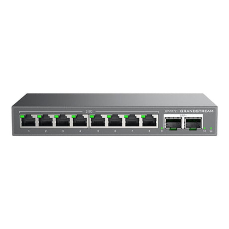 Grandstream Enterprise GWN7721 8-port Lite Cloud 2.5 Gigabit Managed Network Switch