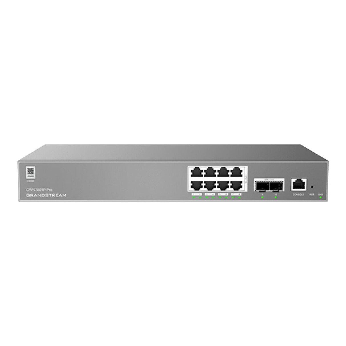 Grandstream Enterprise L2++ 8-port Gigabit Ethernet PoE Managed Switch 120W GWN7801P Pro