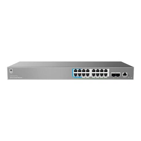 Grandstream Enterprise L2++ 16-port Gigabit Ethernet PoE Managed Switch 120W GWN7802P Pro
