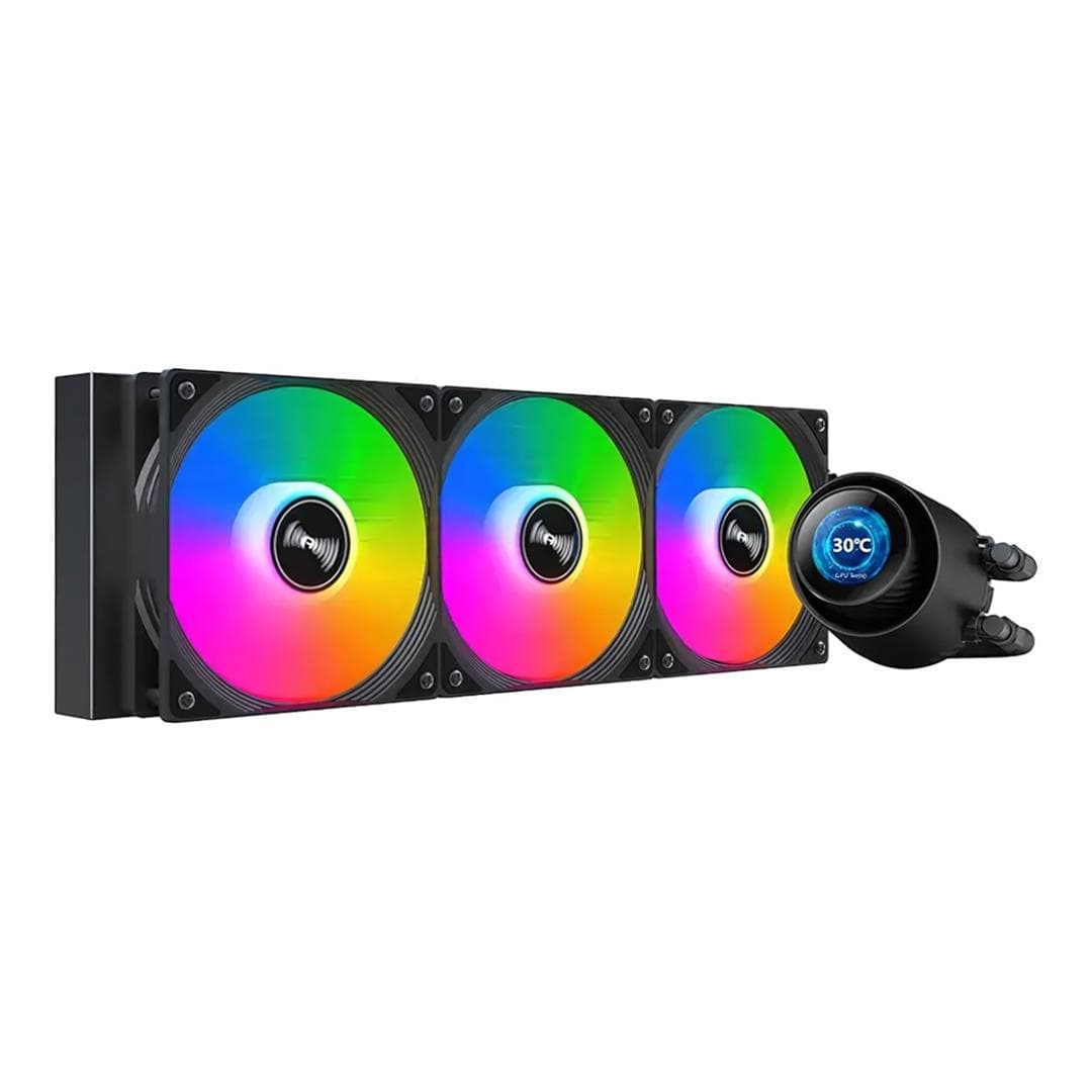 Huntkey GX360R Atlas Shark 360 ARGB AiO CPU Liquid Cooler - Black