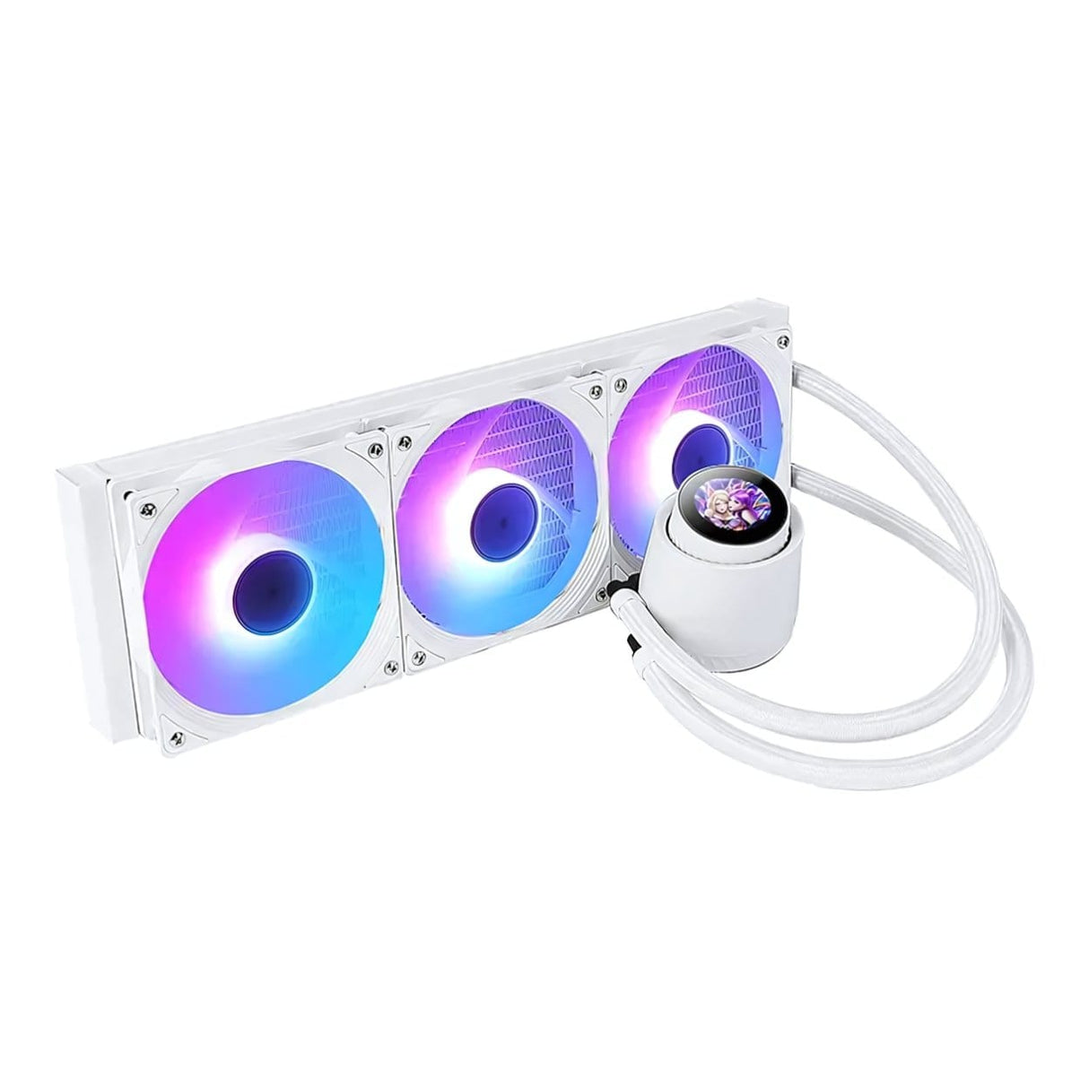 Huntkey GX360R Atlas Shark 360 ARGB AiO CPU Liquid Cooler - White