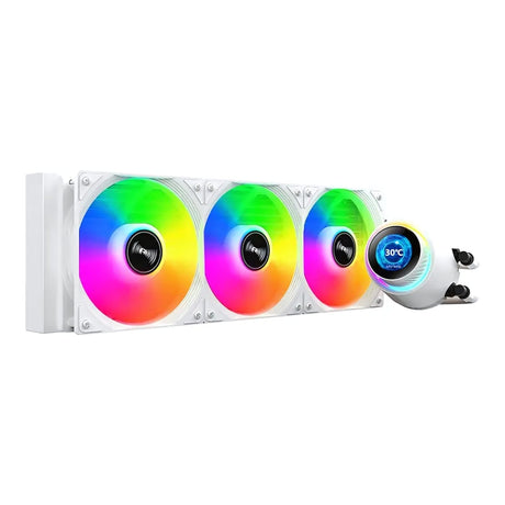 Huntkey GX360R Atlas Shark 360 ARGB AiO CPU Liquid Cooler - White