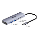 Unitek uHUB Q4 4-in-1 USB-C/A Hub H1112DGY01