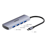 Unitek uHUB Q4 4-in-1 USB-C Hub with 4-port USB-A H1112EGY01