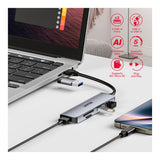Unitek uHUB P5+ 5-in-1 USB Hub with Memory Card Reader H1320AGY01