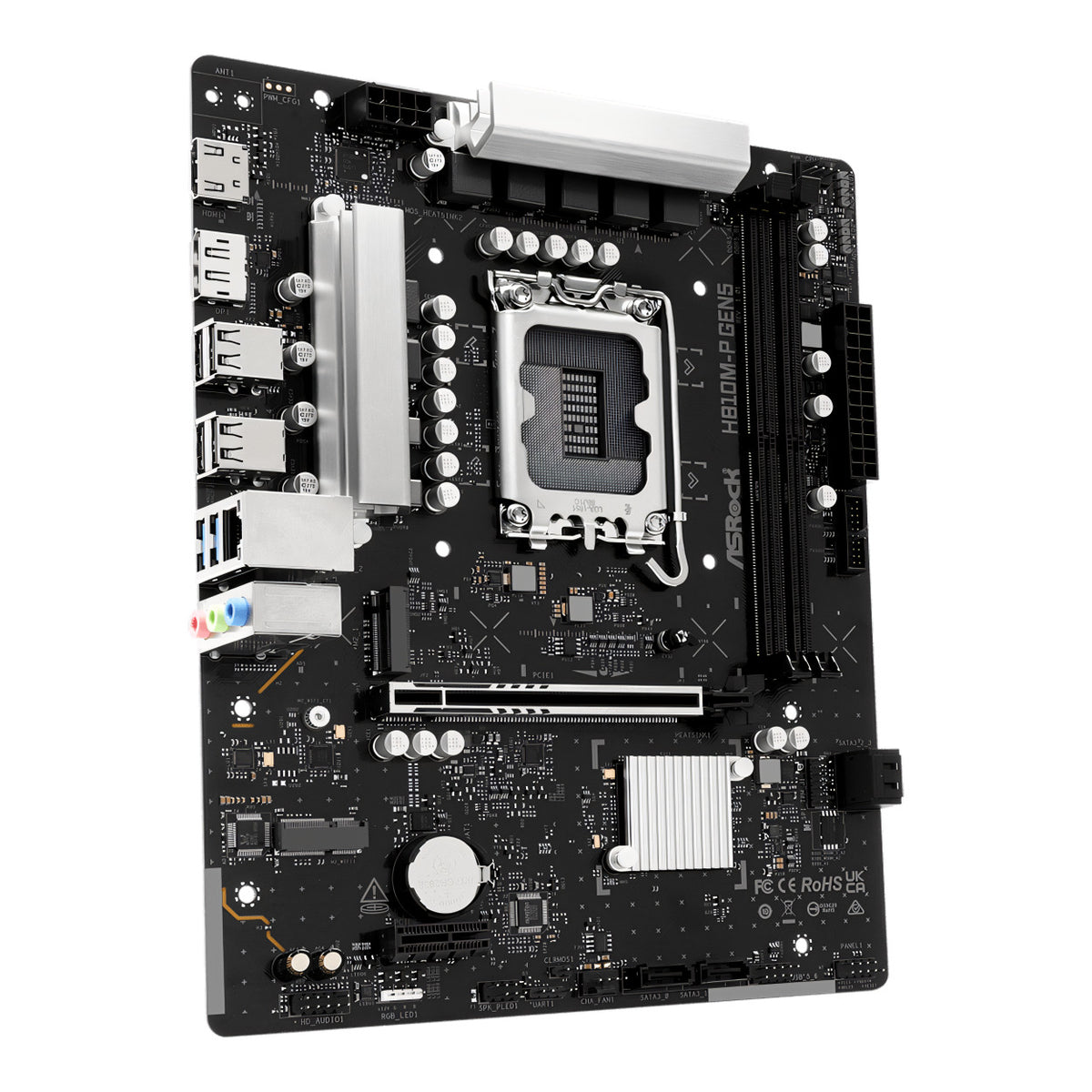 ASRock H810M-P Gen 5 Intel LGA 1851 M-ATX Motherboard